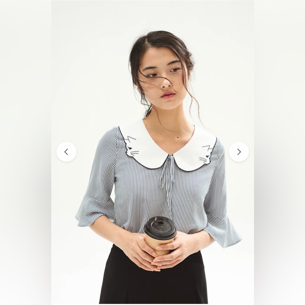 Miss Patina Meowy Joy Top (Blue)